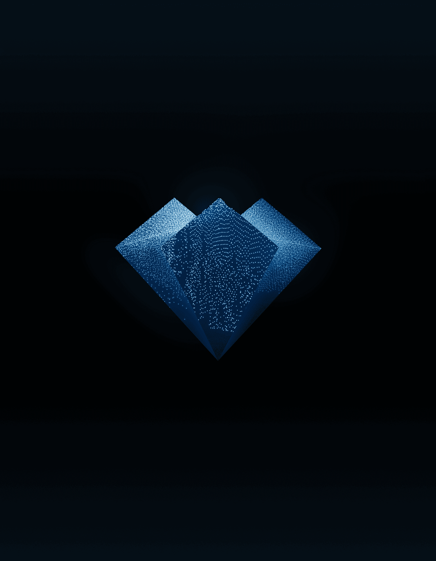 NGRAVE logo emblem rendered as a textured blue 3D shape on a dark background