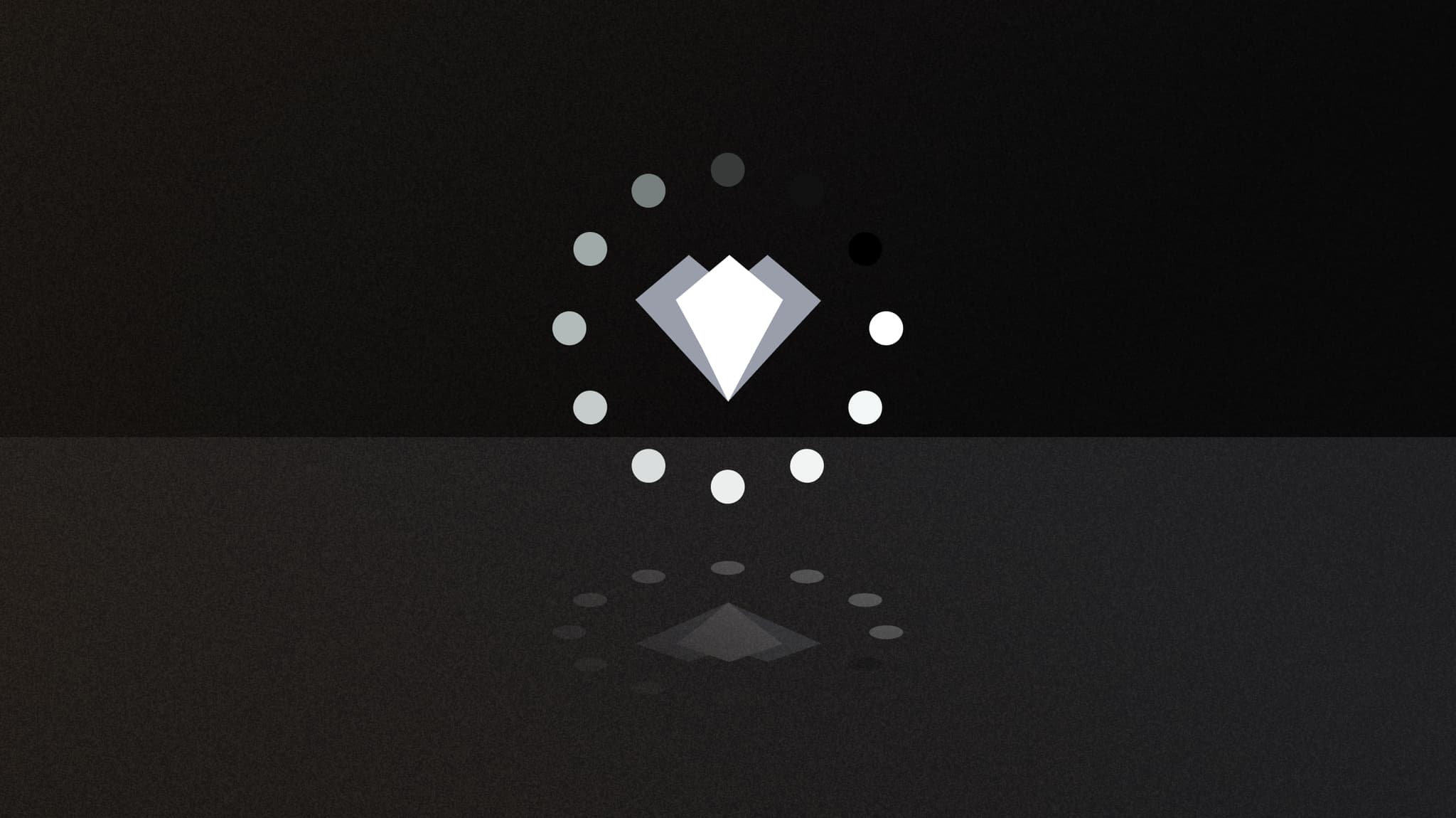 NGRAVE diamond logo inside a loading spinner, suggesting a firmware update in progress